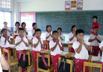 В таиландской школе