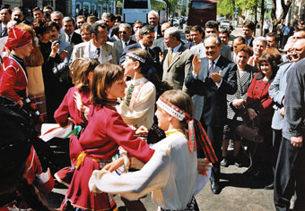 Президент Шаймиев на открытии Дома Дружбы народов