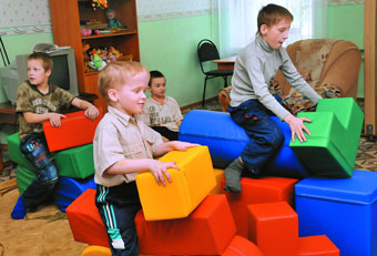 Дети из детского дома Кировского района Казани