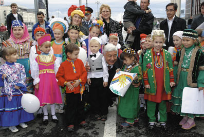 Фарид Мухаметшин на праздновании Дня Республики Татарстан