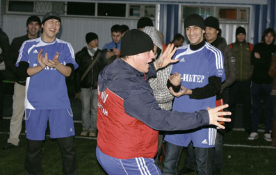 Танец победителей Лиги наций по футболу в Казани