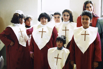 Детский хор Ассирийской Церкви в Калифорнии