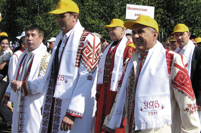 Минниханов и Игнатьев на празднике чувашской культуры Уяв-2011 в Нурлате