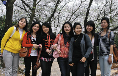 Студентки магистратуры Хунаньского университета