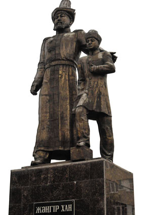 Памятник казахскому хану Букеевской орды Жангиру