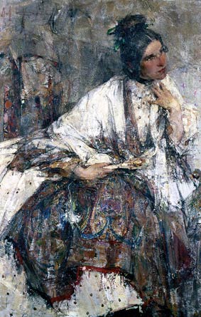Один из портретов Надежды Сапожниковой кисти Николая Фешина