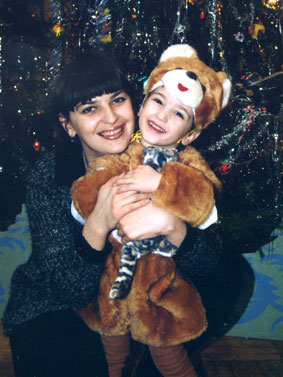 Жена и сын Шамелашвили