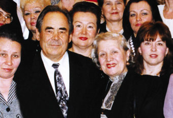 Н. Юлтыева с Президентом Татарстана М.Шаймиевым